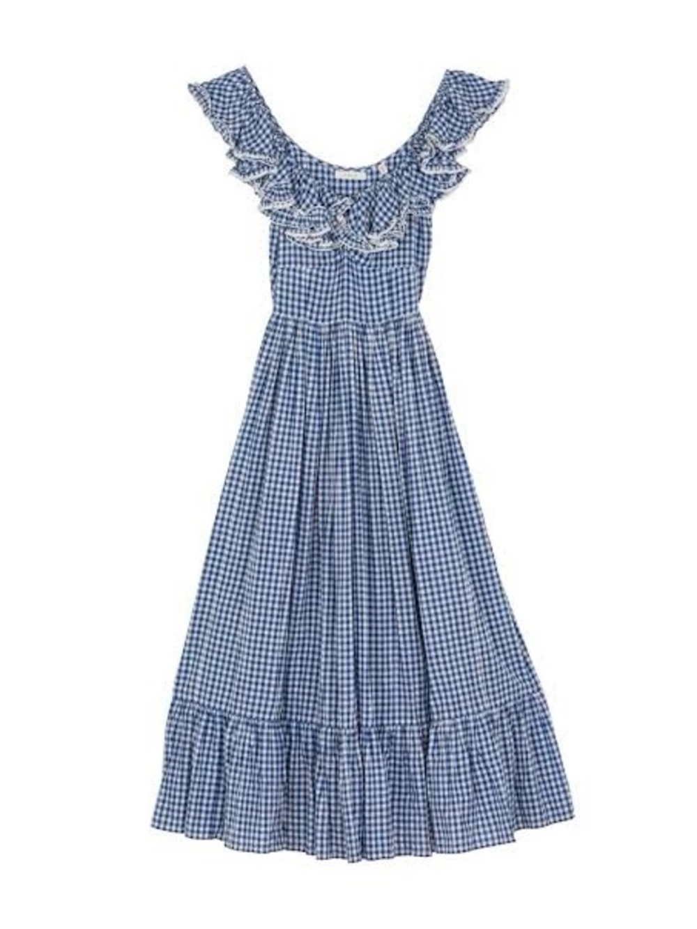 DÔEN Sora Dress Blue Gingham XXL NWT Rare
